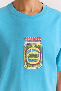 Damson Madder Snack Plate Blue T-Shirt - The Mercantile London