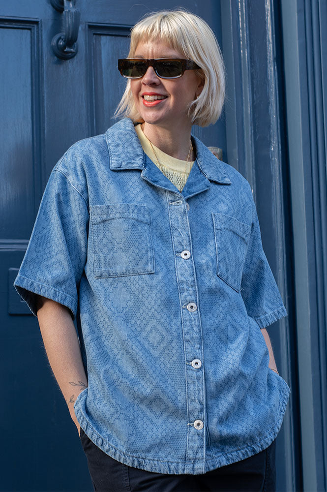 ICHI Amilias Denim Shirt The Mercantile London ICHI Amilias Denim Shirt The Mercantile London