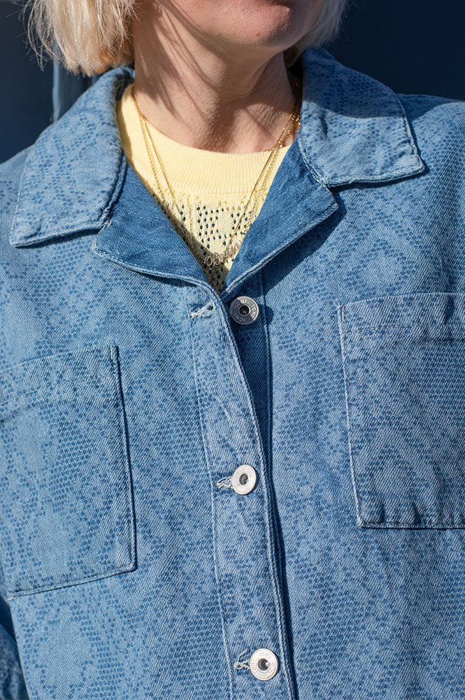 ICHI Amilias Denim Shirt - The Mercantile London
