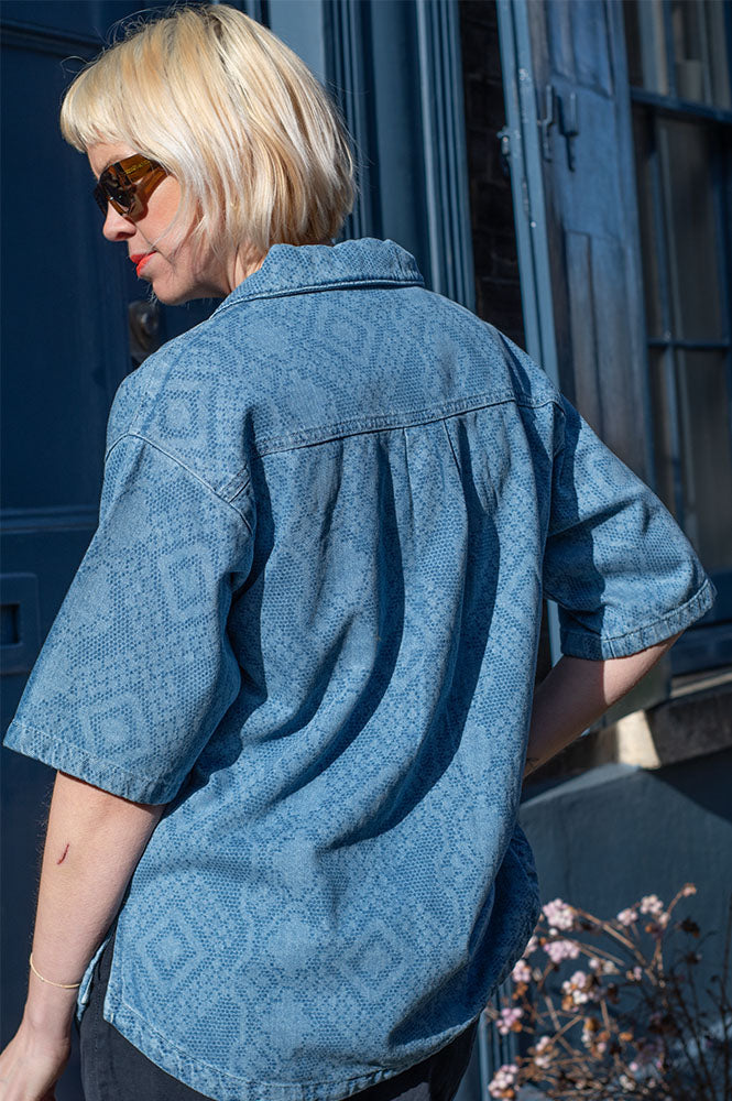 ICHI Amilias Denim Shirt - The Mercantile London