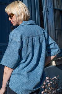 ICHI Amilias Denim Shirt - The Mercantile London