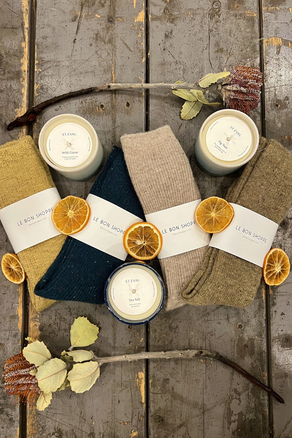 Le Bon Shoppe Snow Tan Socks - The Mercantile London