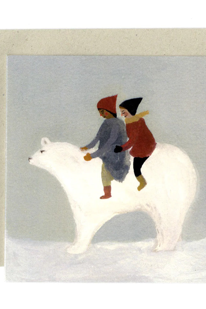 Gemma Koomen Snow Bear Card - The Mercantile London
