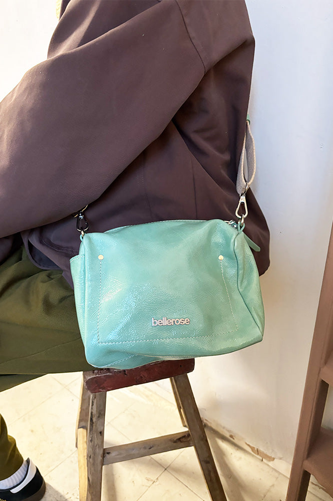 Bellerose Sobox Mist Green Glossy Box Bag - The Mercantile London