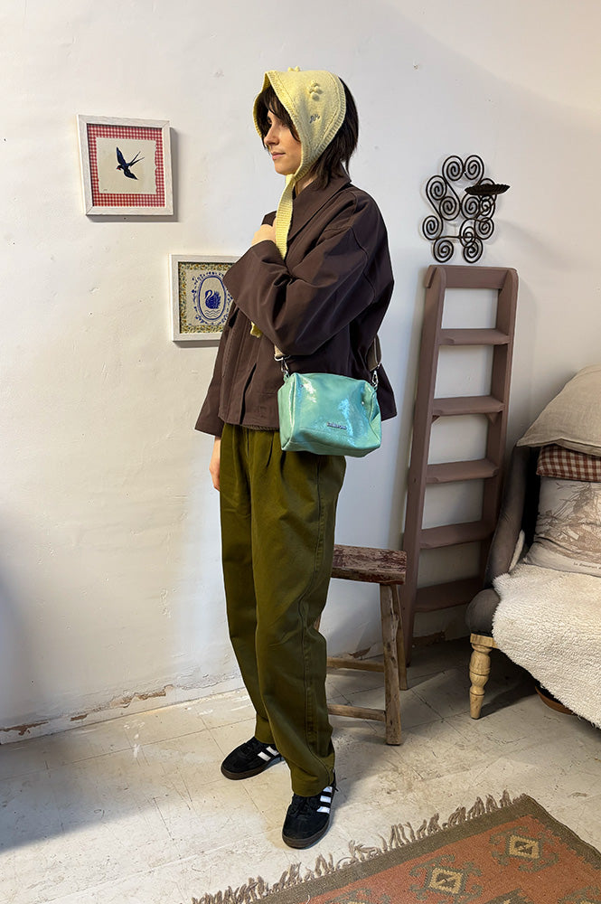 Bellerose Sobox Mist Green Glossy Box Bag - The Mercantile London