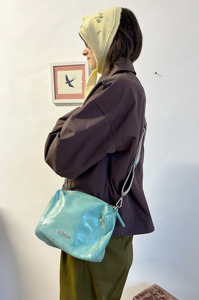 Bellerose Sobox Mist Green Glossy Box Bag - The Mercantile London