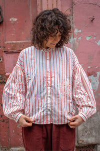 Numph Soleima Embroidered Cloud Dancer Shirt