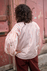 Numph Soleima Embroidered Cloud Dancer Shirt