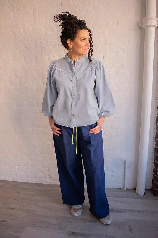 Minus Solene Skyway Denim Blue Shirt - The Mercantile London