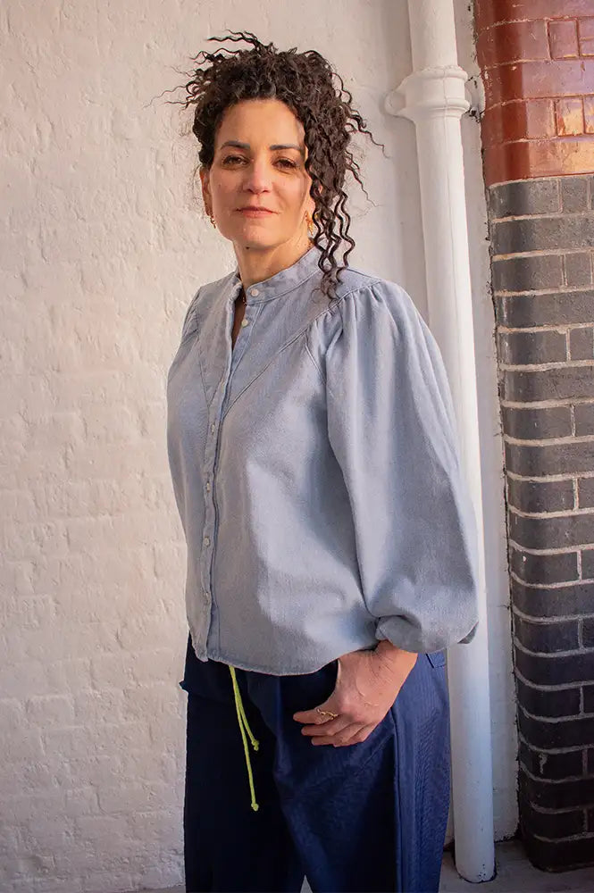 Minus Solene Skyway Denim Blue Shirt - The Mercantile London