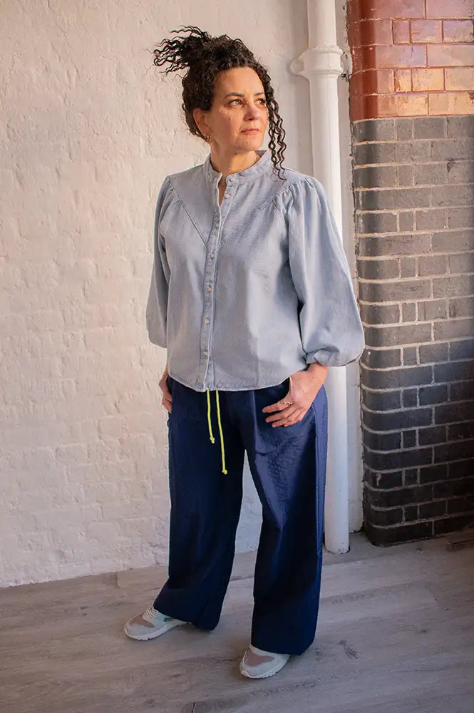 Minus Solene Skyway Denim Blue Shirt - The Mercantile London