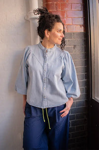 Minus Solene Skyway Denim Blue Shirt - The Mercantile London