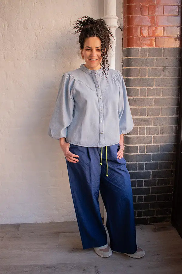 Minus Solene Skyway Denim Blue Shirt - The Mercantile London
