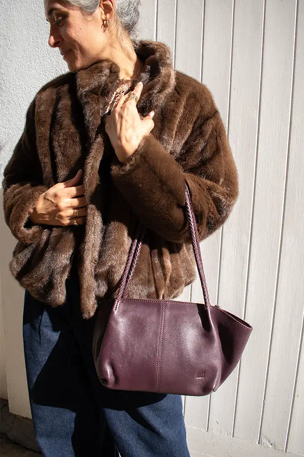 Biba Somerville Burgundy Shoulder Bag