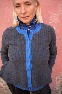 Sophie + Lucie Leila Grey Knitted Cardigan