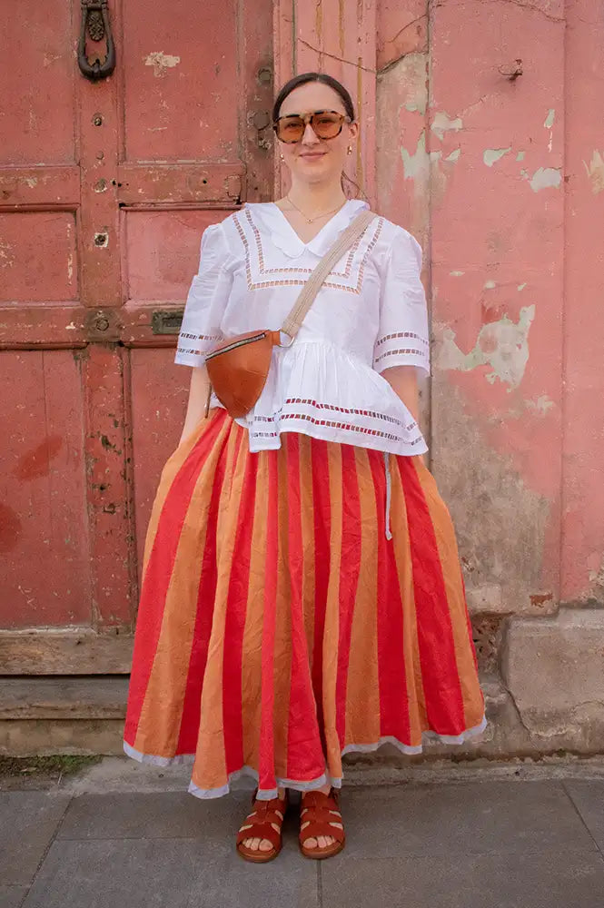 Sophie + Lucie Circus Voile Camel Skirt - The Mercantile London