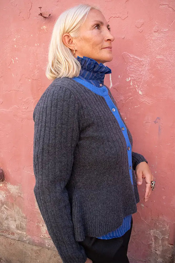 Sophie + Lucie Leila Grey Knitted Cardigan