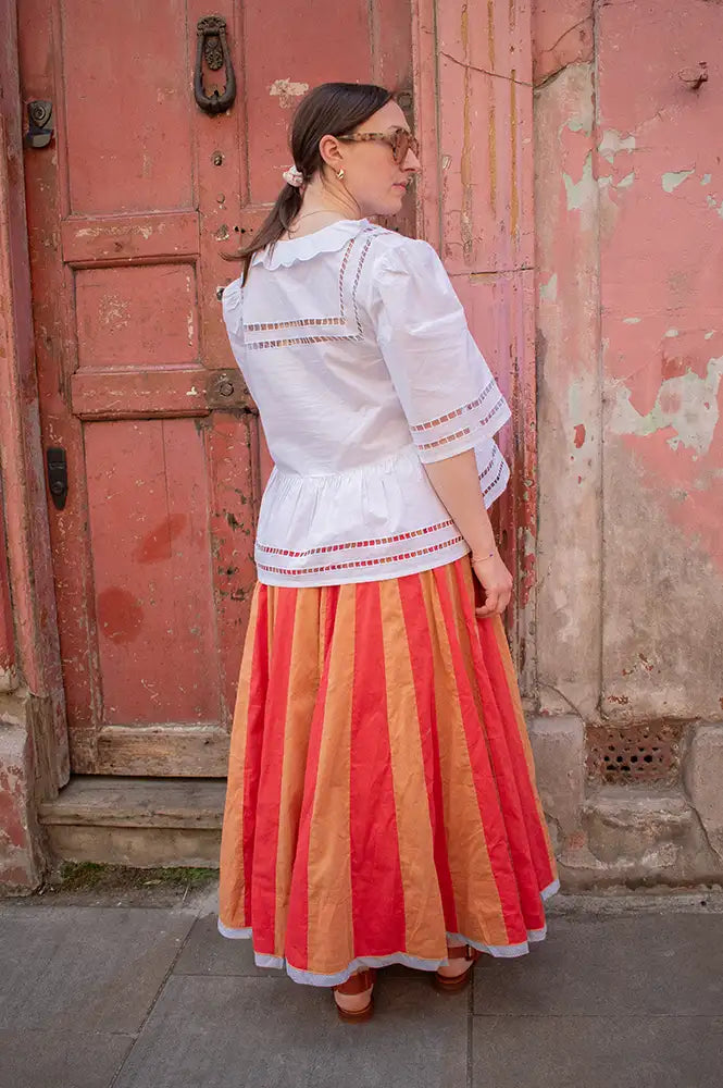 Sophie + Lucie Circus Voile Camel Skirt - The Mercantile London