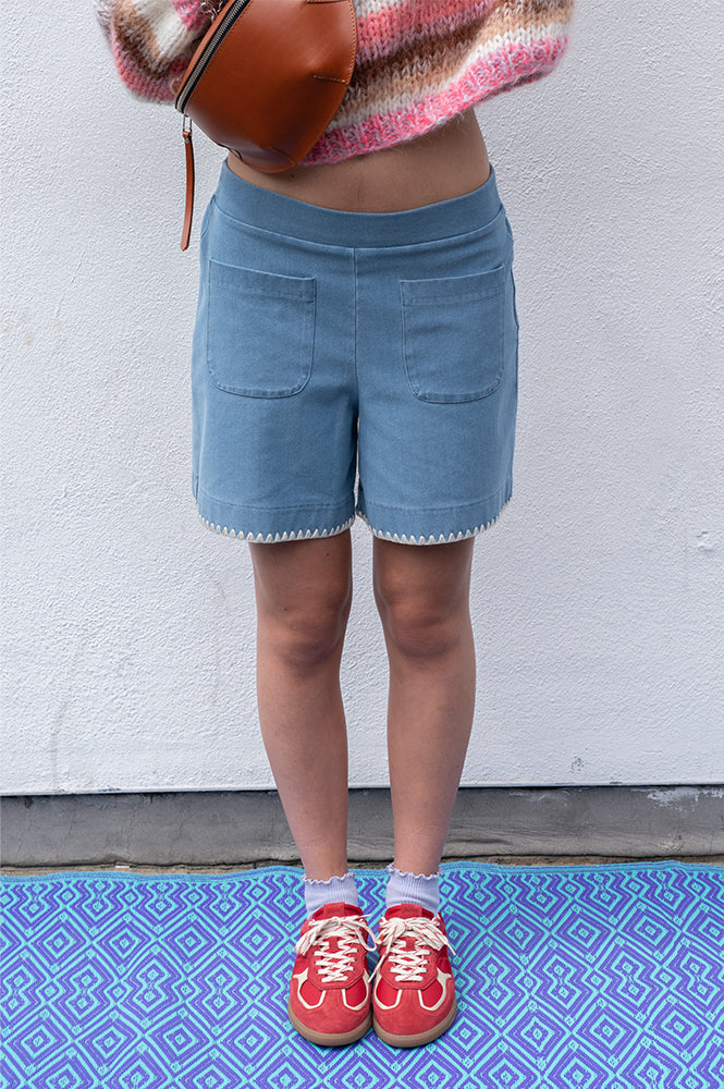 ICHI Kate Denim Shorts - The Mercantile London