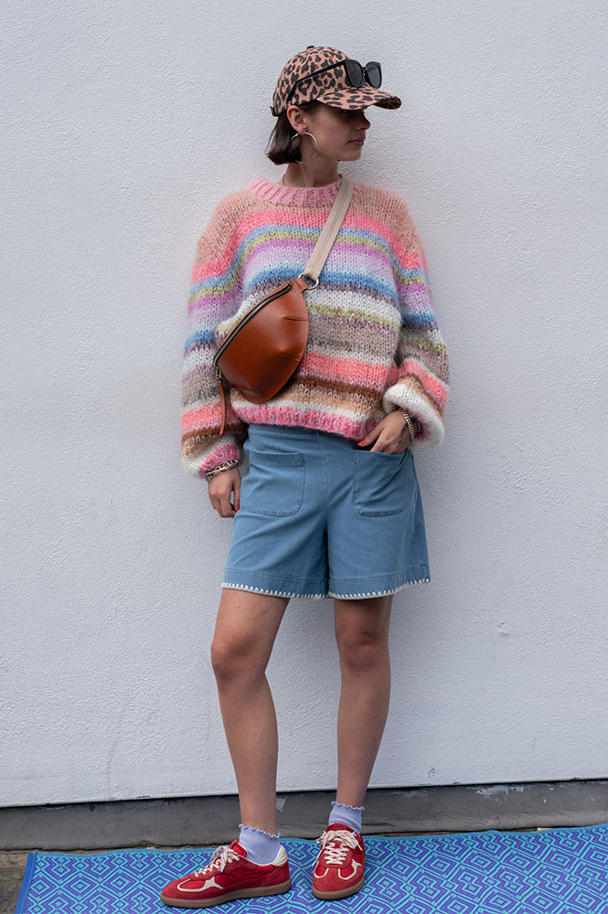 ICHI Kate Denim Shorts - The Mercantile London