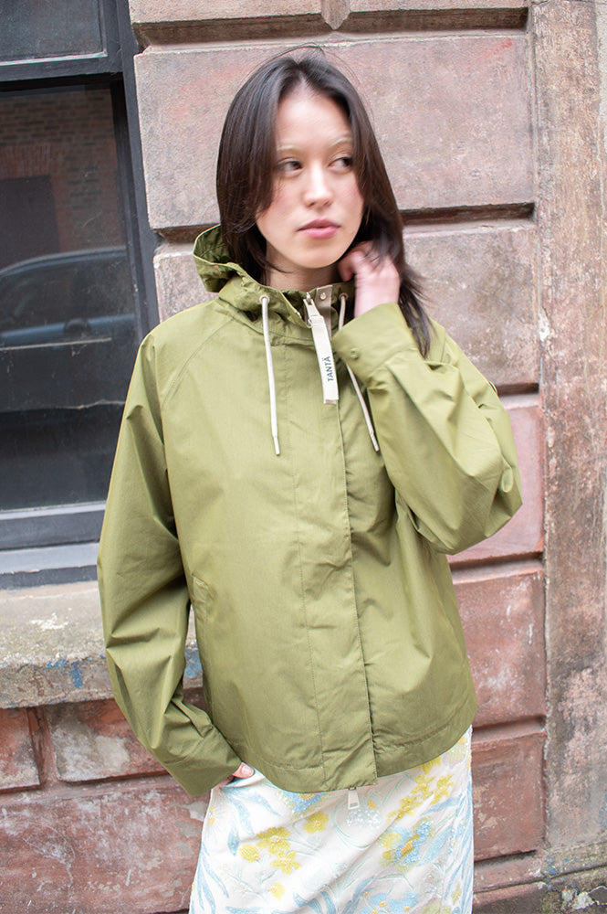 Tantä Dhuda Sphagnum Green Raincoat - The Mercantile London