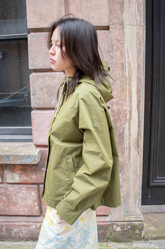 Tantä Dhuda Sphagnum Green Raincoat - The Mercantile London
