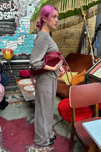 ICHI Danice Silver Mink Trousers - The Mercantile London