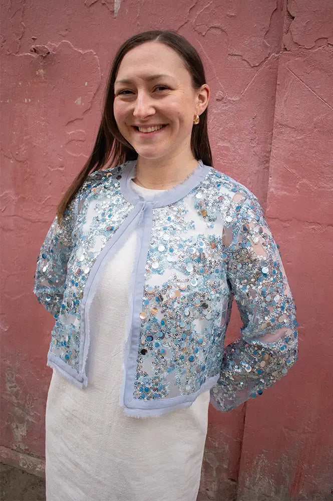 Baum Und Pferdgarten Bethina Kentucky Blue Sequin Jacket - The Mercantile London