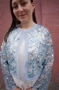Baum Und Pferdgarten Bethina Kentucky Blue Sequin Jacket - The Mercantile London