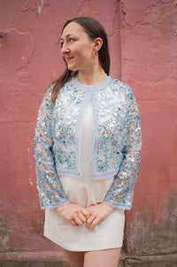 Baum Und Pferdgarten Bethina Kentucky Blue Sequin Jacket - The Mercantile London
