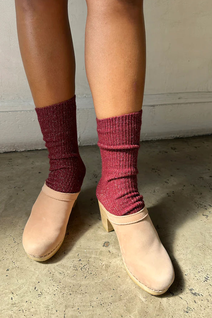Le Bon Shoppe Winter Sparkle Wine Socks - The Mercantile London
