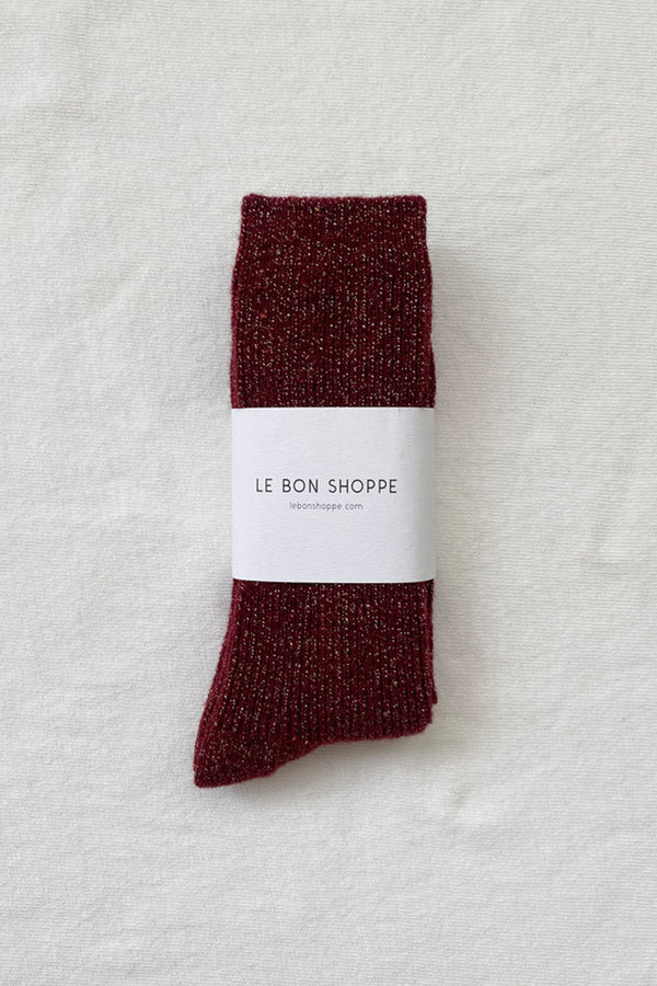 Le Bon Shoppe Winter Sparkle Wine Socks - The Mercantile London