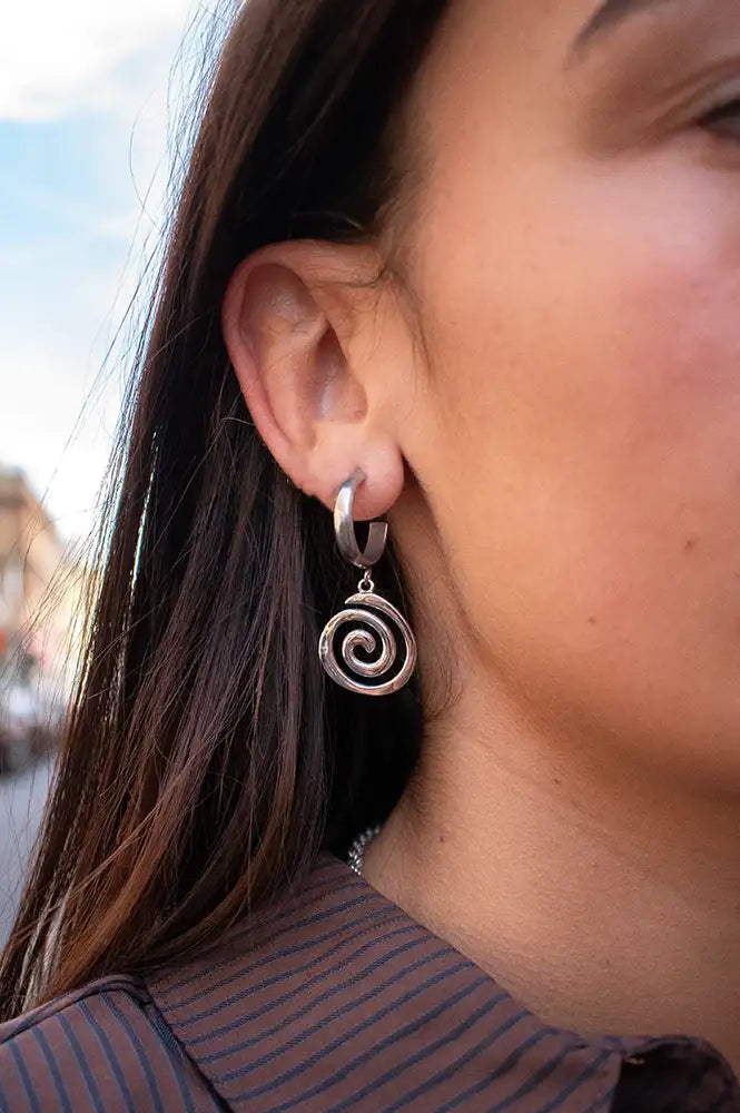 A Weathered Penny Astrid Silver Hoop
