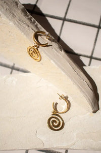 A Weathered Penny Astrid Gold Hoops