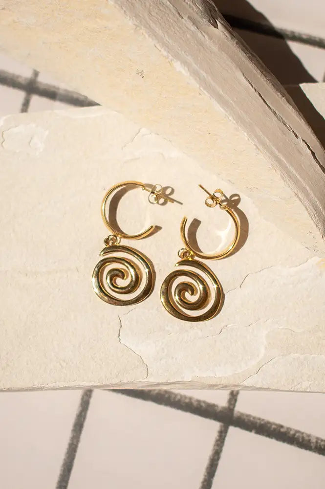 A Weathered Penny Astrid Gold Hoops