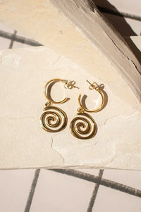 A Weathered Penny Astrid Gold Hoops