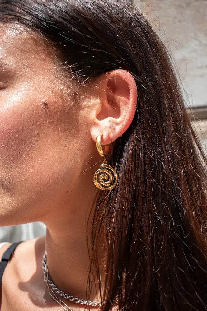 A Weathered Penny Astrid Gold Hoops