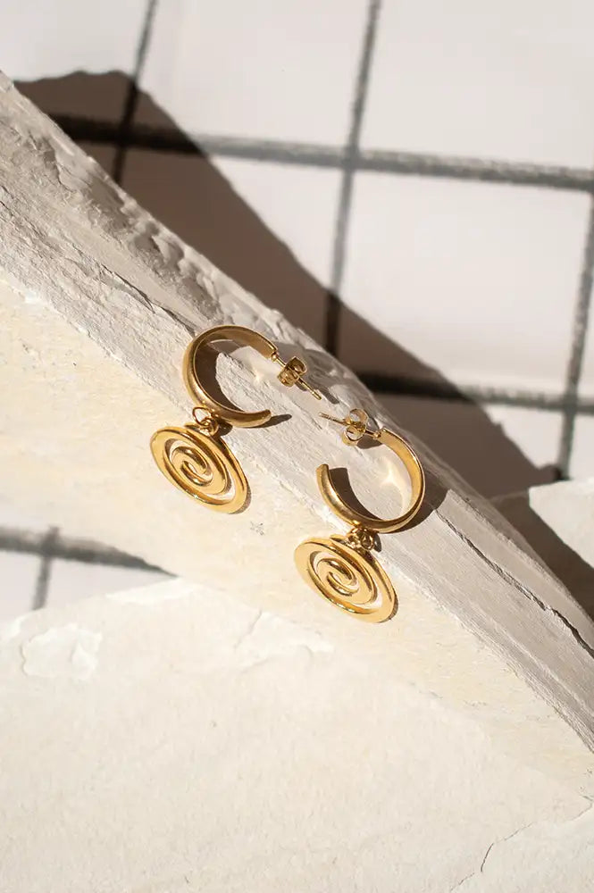 A Weathered Penny Astrid Gold Hoops