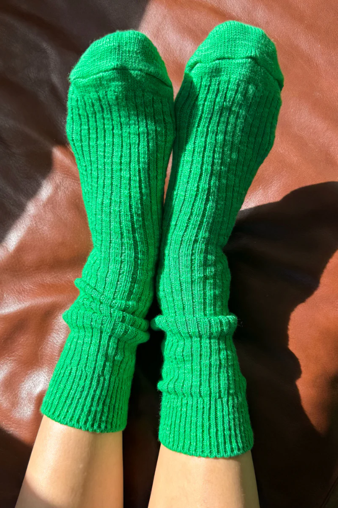 Le Bon Shoppe Cottage Spring Green Socks - The Mercantile London