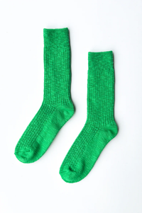 Le Bon Shoppe Cottage Spring Green Socks - The Mercantile London