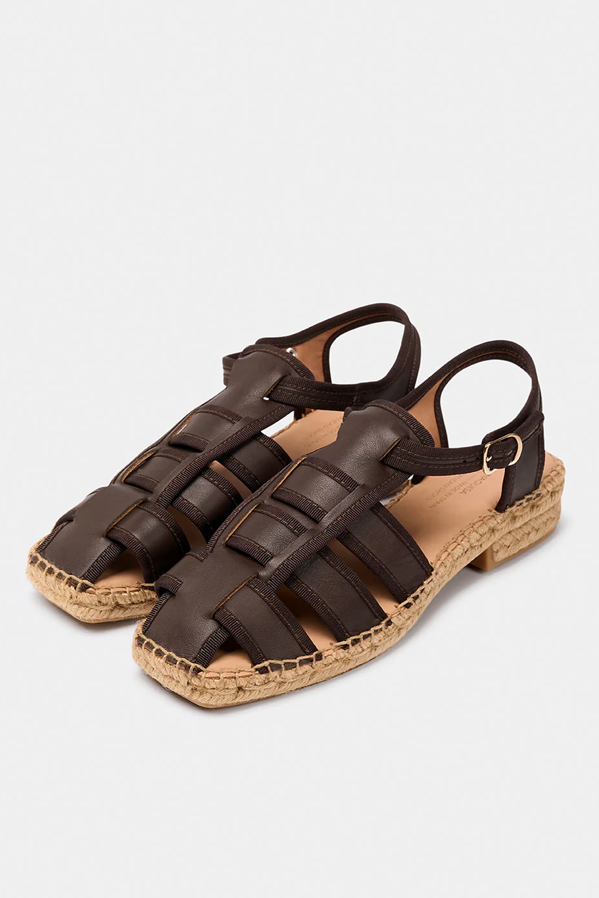 Naguisa Sativa Dark Brown Sandals - The Mercantile London