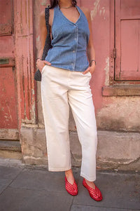 Stan Ray Natural A Ecru Trousers - The Mercantile London