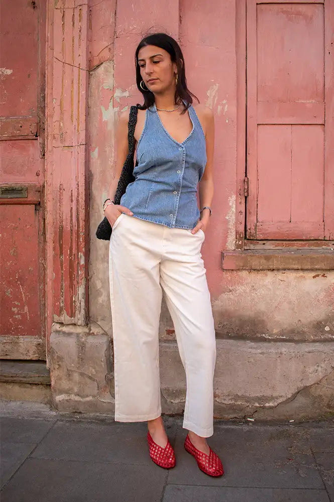 Stan Ray Natural A Ecru Trousers - The Mercantile London