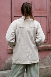 Stan Ray Coverall Hickory Mix Jacket - The Mercantile London