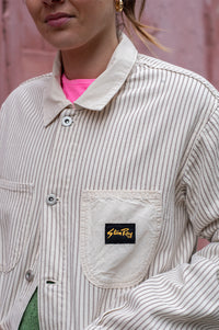 Stan Ray Coverall Hickory Mix Jacket - The Mercantile London