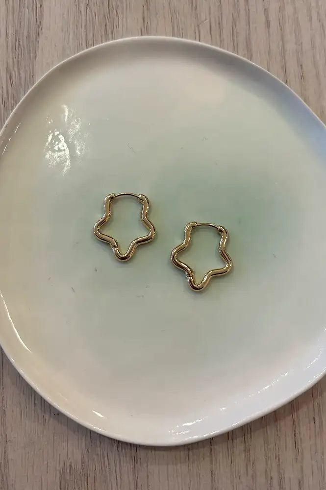 B.M.L Soraya Gold Hoop Earrings
