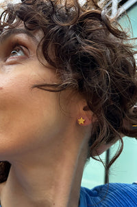 White Star Earring in Gold