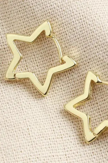 L.A. Gold Star Earrings - The Mercantile London