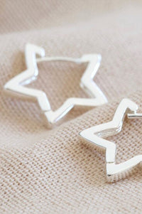 L.A. Silver Star Earrings - The Mercantile London
