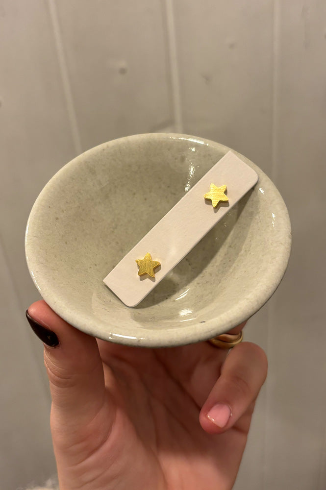 White Star Earring in Gold